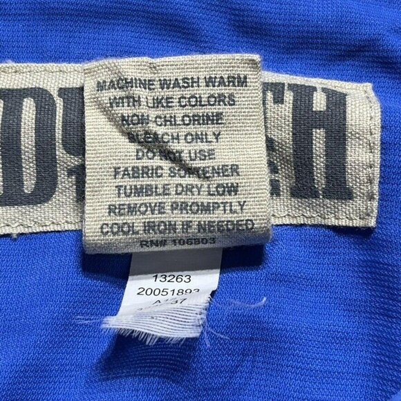 Duluth Trading Co. Mens Blue Short Sleeve Button-Up Shirt M 100% Nylon - Picture 7 of 10